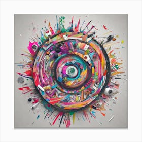 Circle Of Colors Canvas Print