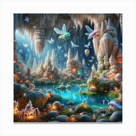 Moth Crickets Paradise Canvas Print