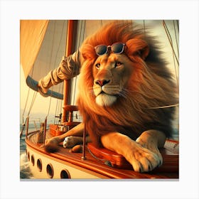 Lion Rest Canvas Print