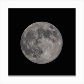 Full Moon Dark Canvas Print