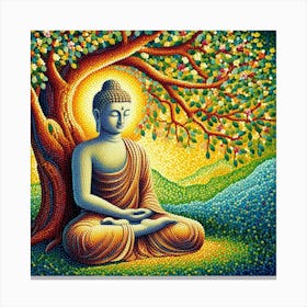 Buddha Under The Tree Canvas Print