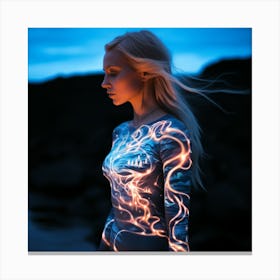 Light Painting Canvas Print