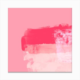 Minimalistic ExpressiveAbstract In Pink Canvas Print