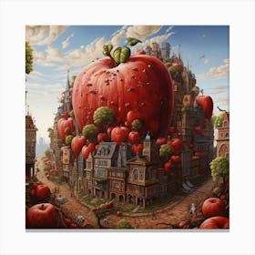 'Apple City' Canvas Print
