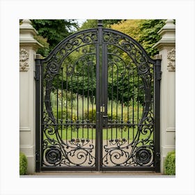 Wrought Iron Gate 4 Canvas Print