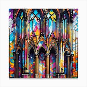 Stained Glass Window 6 Canvas Print