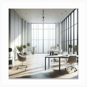 Office Space Stock Videos & Royalty-Free Footage Canvas Print