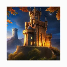 Castle On The Hill Canvas Print