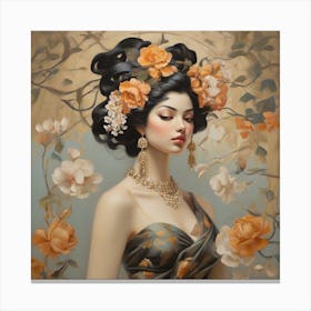 Chinese Woman Canvas Print