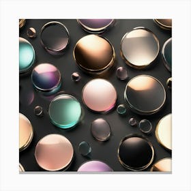 Shiny Glass Spheres Canvas Print