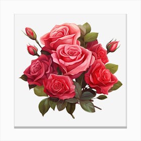 Bouquet Of Roses 4 Canvas Print