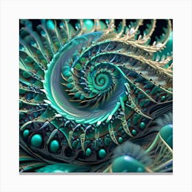 fractal spiral 3 Canvas Print