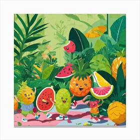 Tropical Fruit Canvas Print