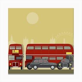 London Transport Gold Canvas Print