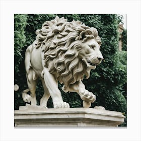 Lion Statue Canvas Print