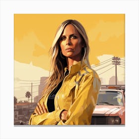 GTA Style Heidi Klum Canvas Print