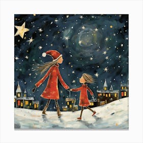 Christmas Night Canvas Print