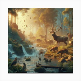 Flora And Fauna Canvas Print