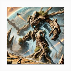 Earthborne Colossi Anchored Canvas Print