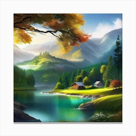 Landscape Painting 229 Canvas Print