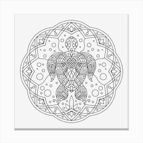 Aquatic Mandala 04 Canvas Print