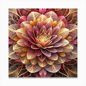 Psychedelic Flower Canvas Print