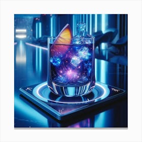 A Luxurious Futuristic Cocktail Named Aether Ambr Canvas Print