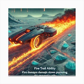 Fire Trail Canvas Print