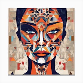 Abstract Face Art Print (3) Canvas Print