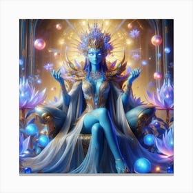 Blue Goddess Canvas Print