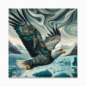 Eagle In Flight Canvas Print