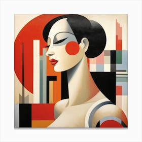 Bauhaus Brazilian Woman 03 Canvas Print