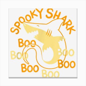 Funny Halloween Costume Spooky Shark Boo Boo Boo Canvas Print