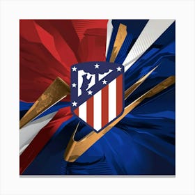 Atlético de Madrid Logo Wall Art 9 Canvas Print