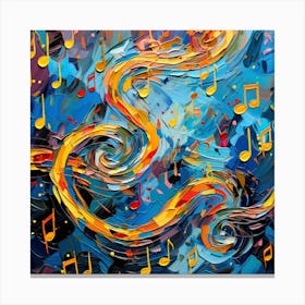 Abstract Music Painting 4 Canvas Print