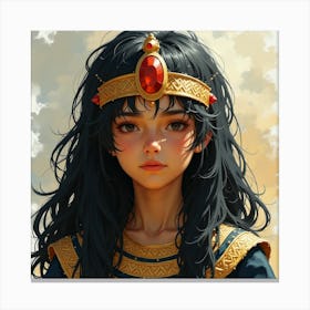 Egyptian Girl Canvas Print