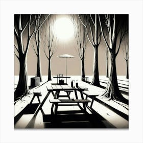 Picnic In The Woods 2 Canvas Print