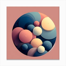 Abstract Circles Canvas Print