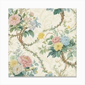 Floral Wallpaper 15 Canvas Print