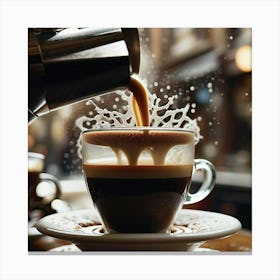 Coffee Pouring 42 Canvas Print