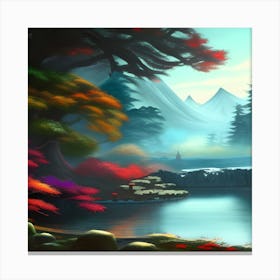 Asian Landscape Canvas Print