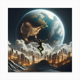 Earth In The Sky Canvas Print