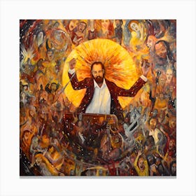Christian God In Hell-ish Good Company Canvas Print