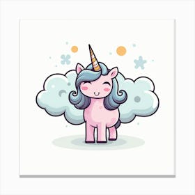 Cute Unicorn 306 Canvas Print