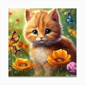 Kitty Canvas Print