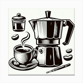 Coffee Maker 5 Canvas Print