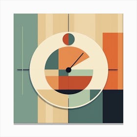 Abstract Clock Canvas Print