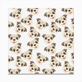 Cute Pugs Canvas Print