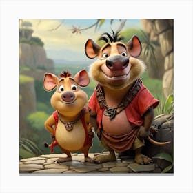 Rat And The Mouse Canvas Print