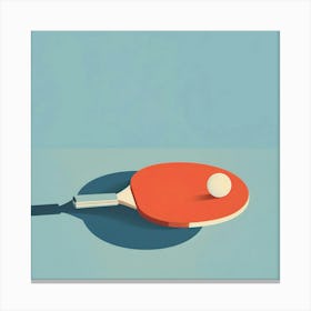 Ping Pong Paddle Canvas Print